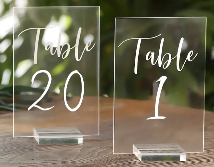 Table numbers