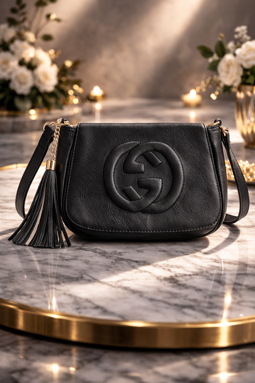 Premium Soho Disco Crossbody Bag – Black