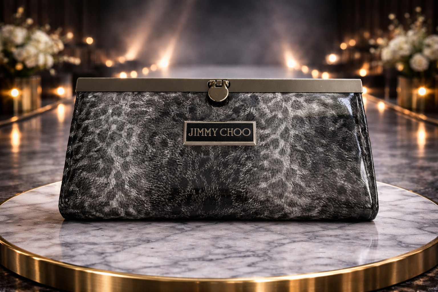 Animal Print Wallet Clutch